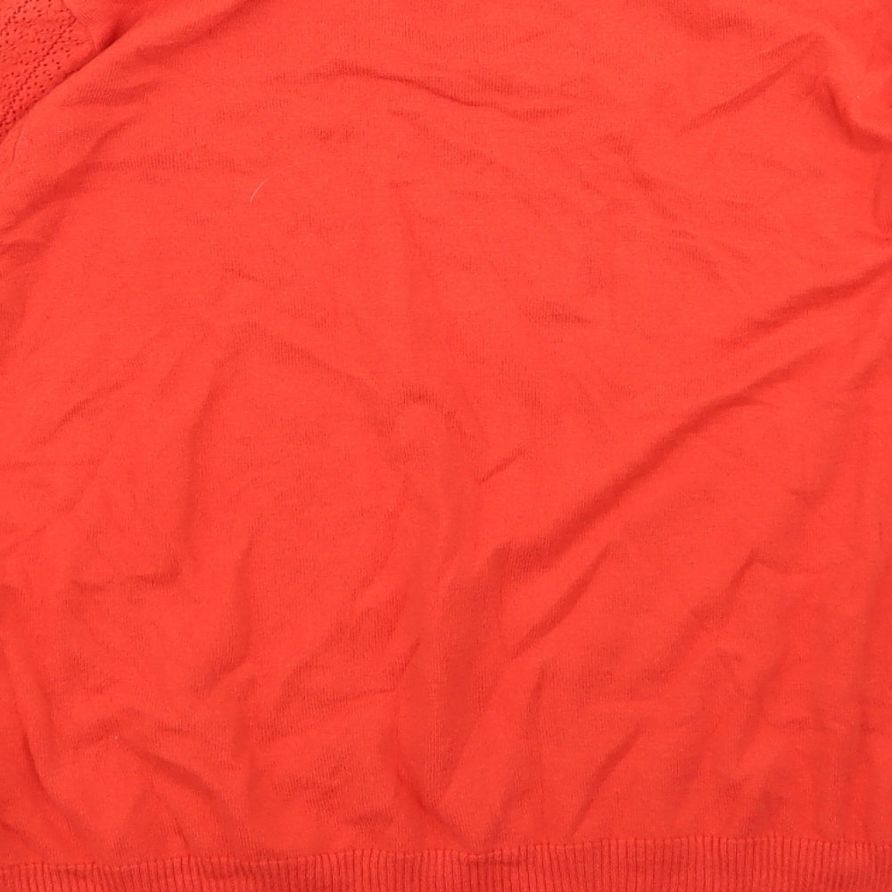 Essential Womens Orange Basic T-Shirt Size XL