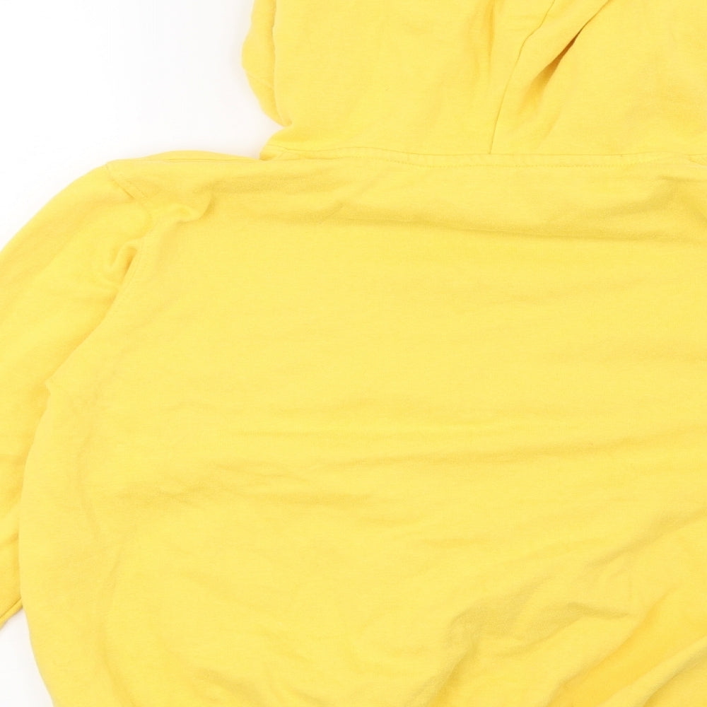 H&M Girls Yellow Pullover Hoodie Size 11-12 Years - Original Championships Edinburgh