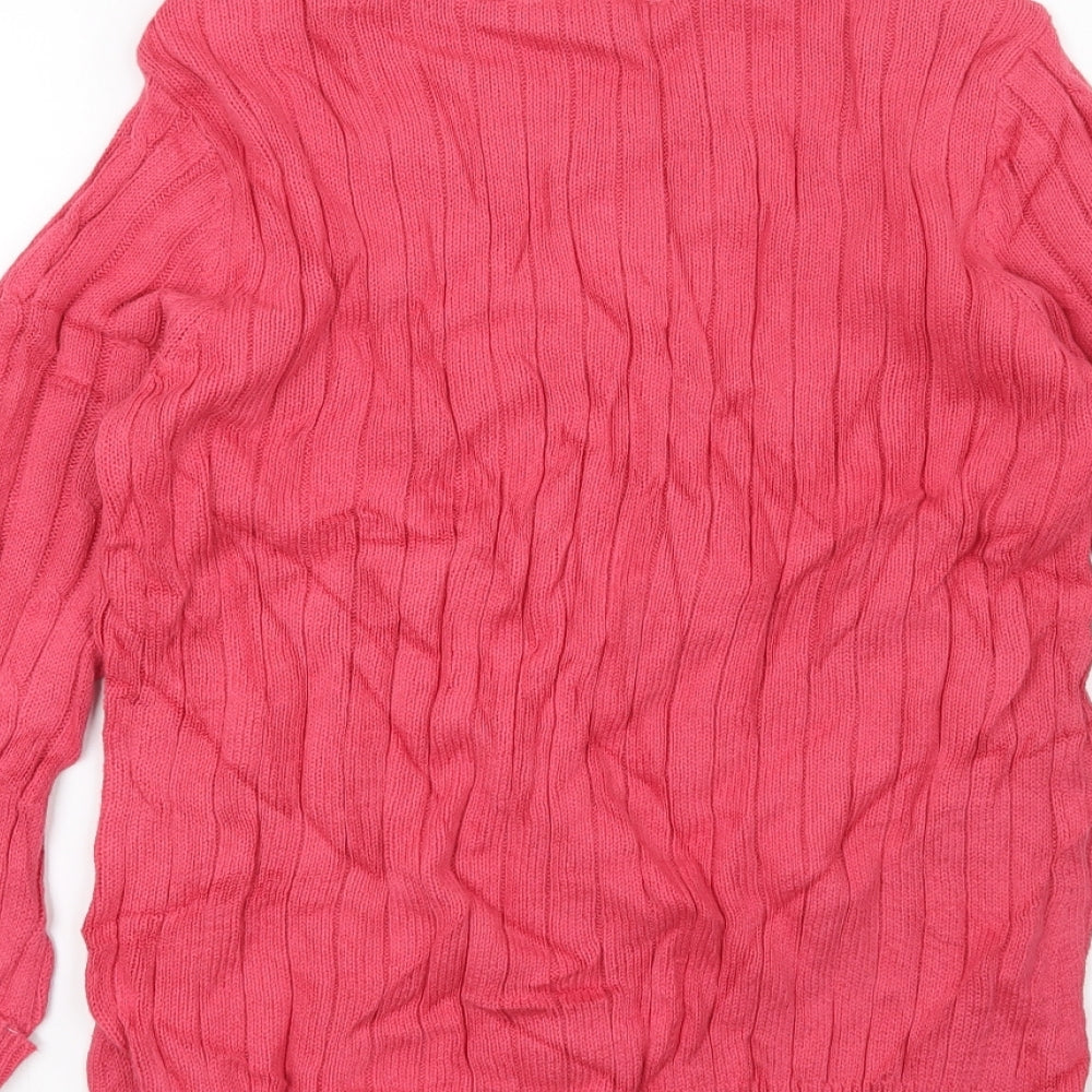 BHS Womens Pink Pullover Jumper Size 14