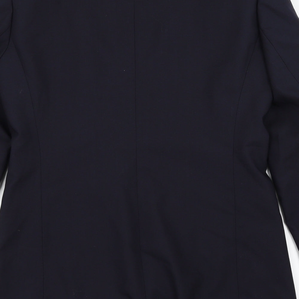 Impressions Womens Blue Jacket Suit Jacket Size 10