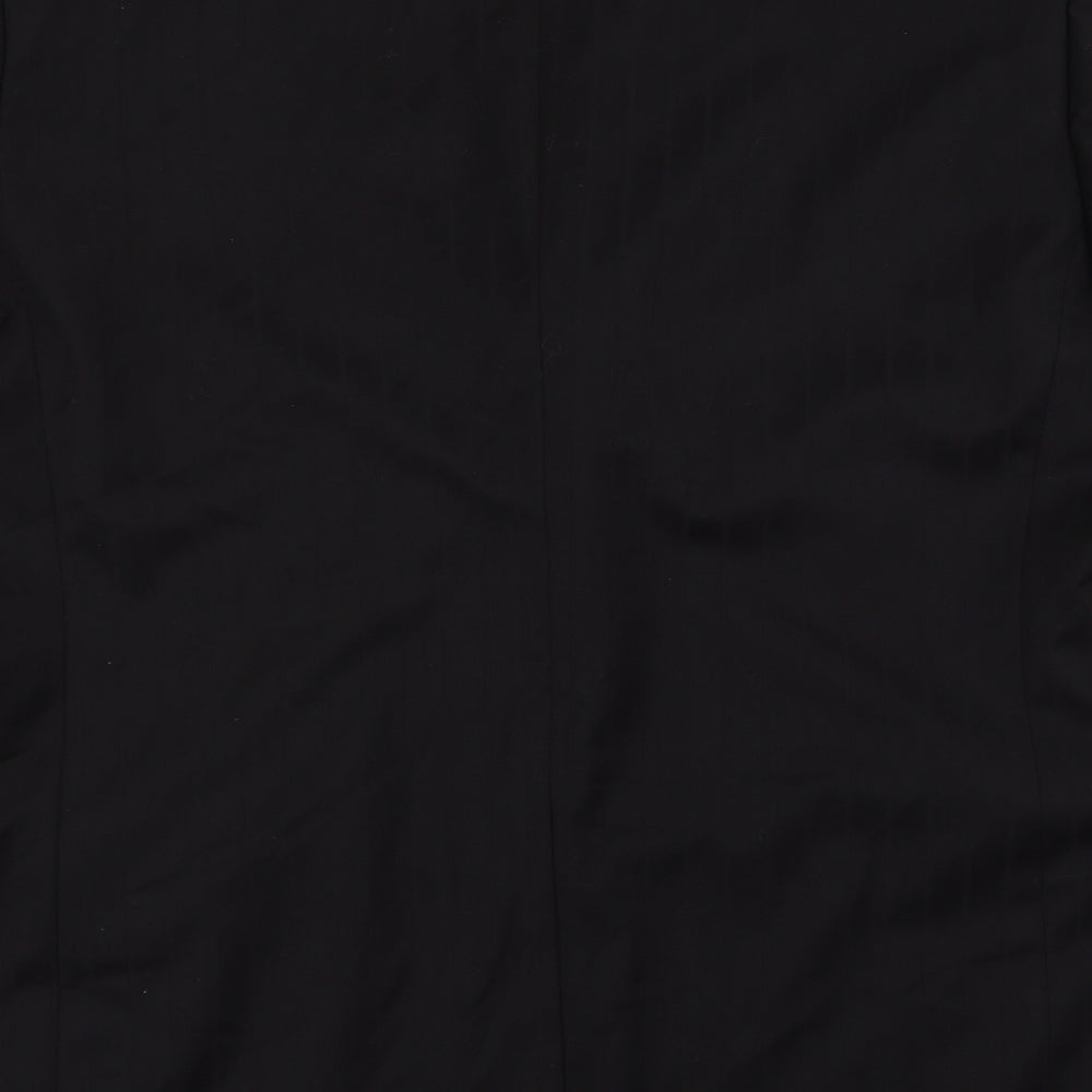 Greenwoods Mens Black Striped Jacket Suit Jacket Size 46