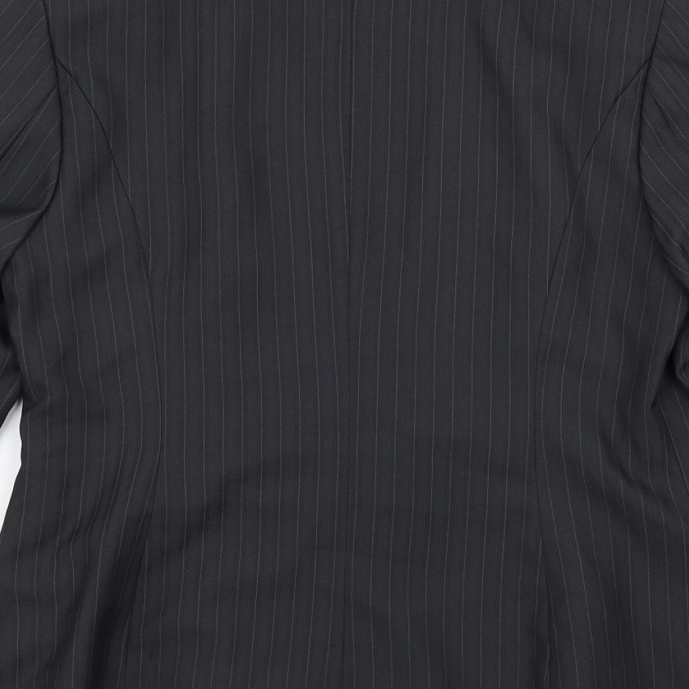 George Womens Grey Striped Jacket Suit Jacket Size 14