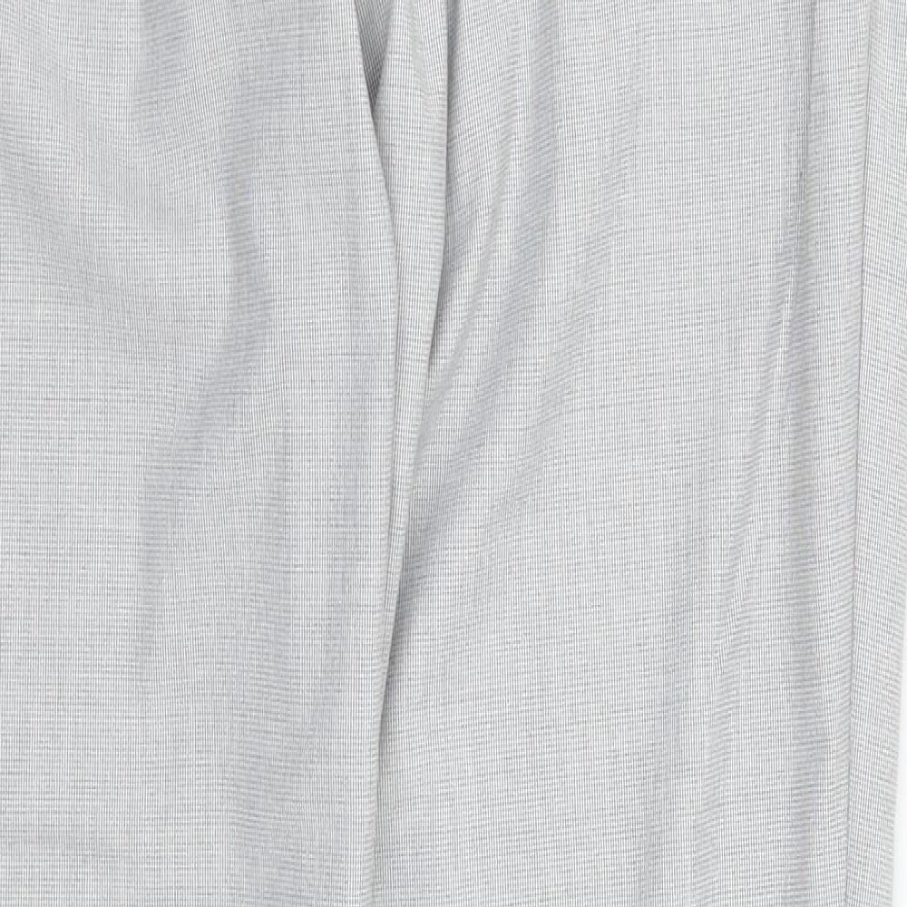 H&M Womens Grey Dress Pants Trousers Size 12 L29 in