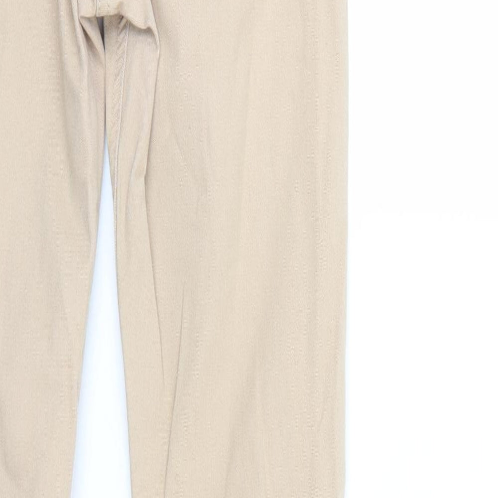 Papaya Womens Beige Denim Straight Jeans Size 8 L26 in