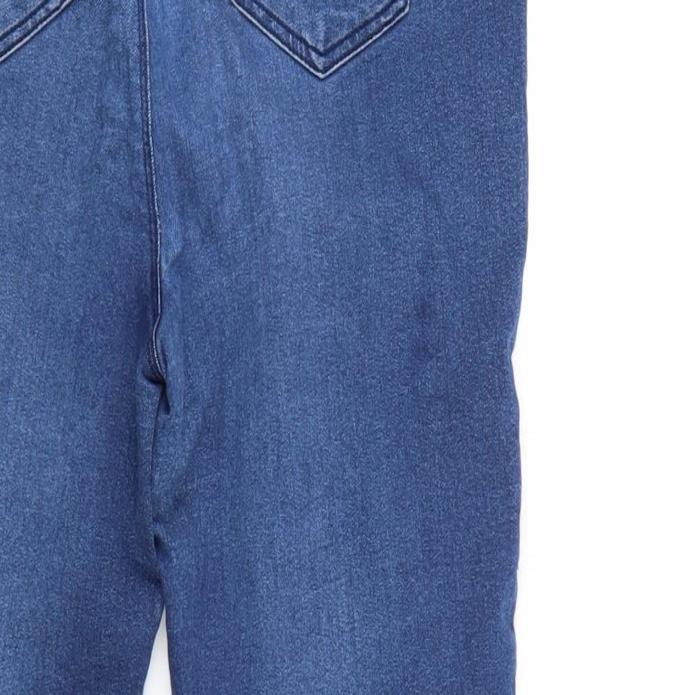 /Denim Womens Blue Denim Tapered Jeans Size 14 L29 in