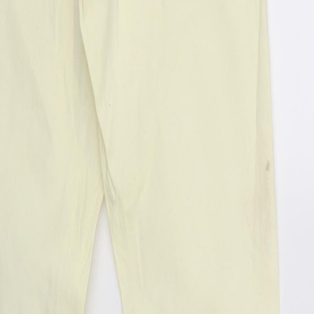 Sinsay Womens Yellow Tapered Jeans Size M L29 in