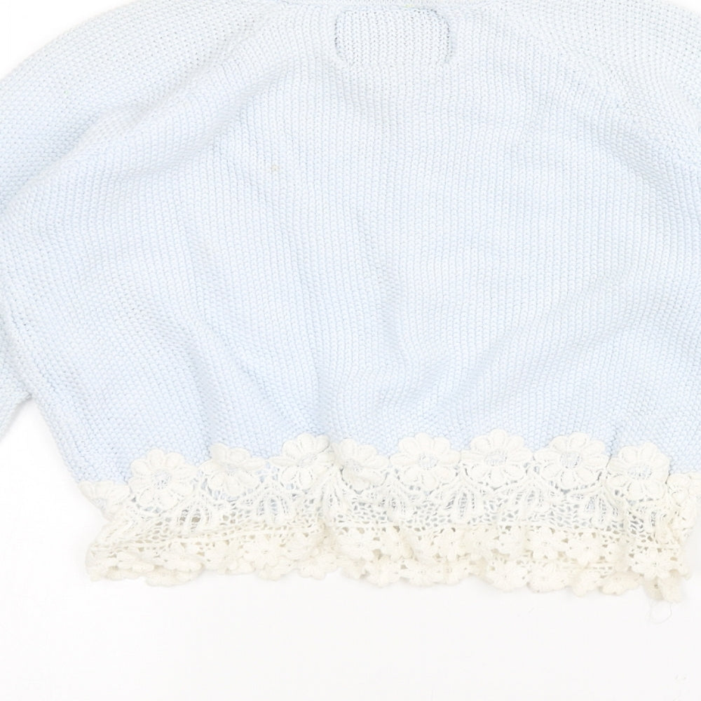 Y.D Girls Blue Knit Pullover Jumper Size 12-13 Years
