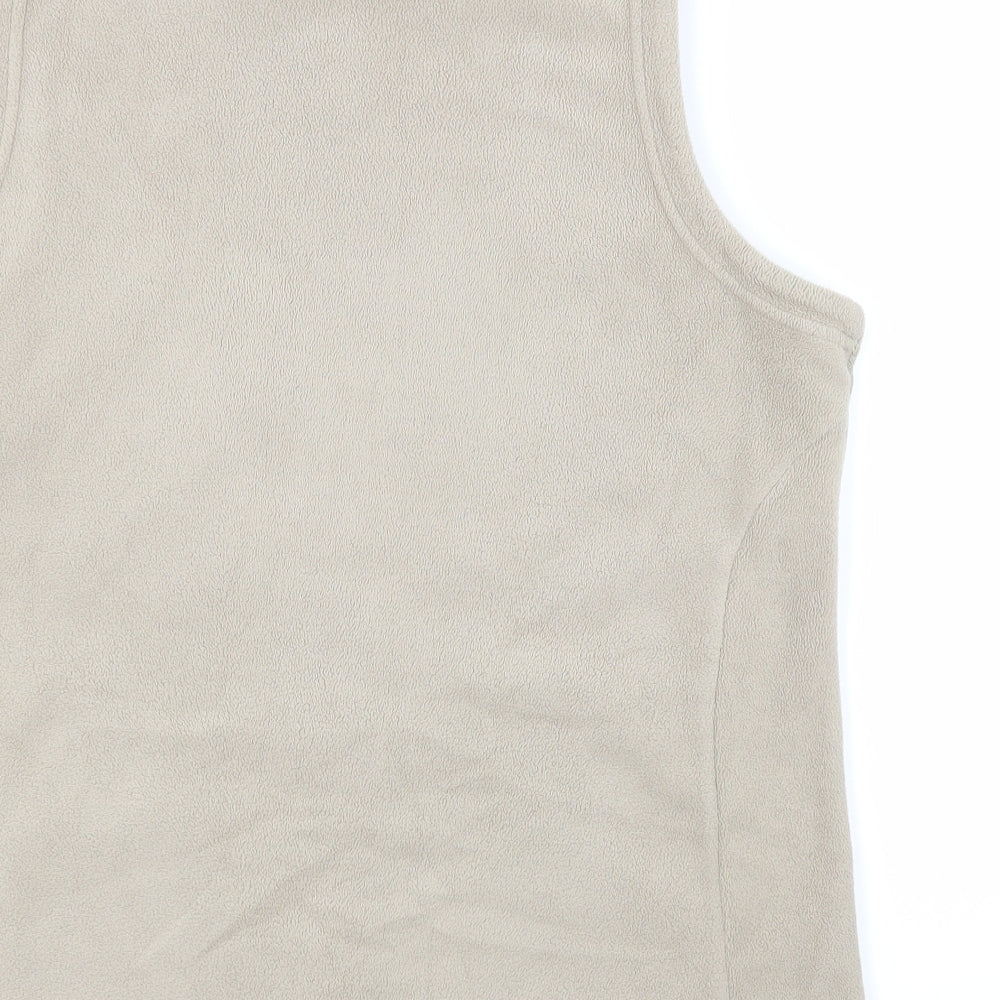M&S Womens Beige Vest Jumper Size 18