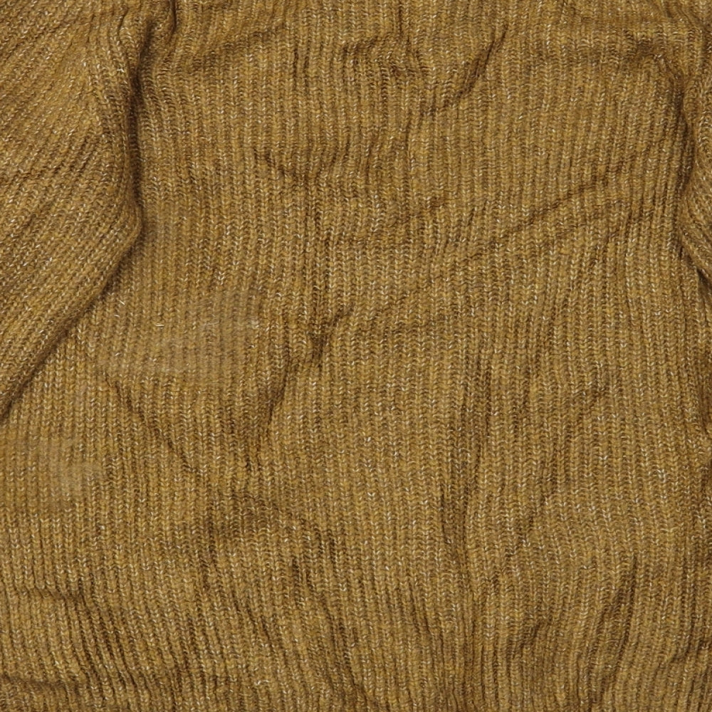 M&S Womens Gold Pullover Jumper Size S