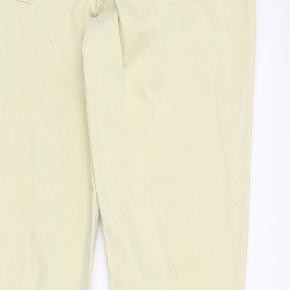 NEXT Womens Yellow Denim Skinny Jeans Size 12 L29 in