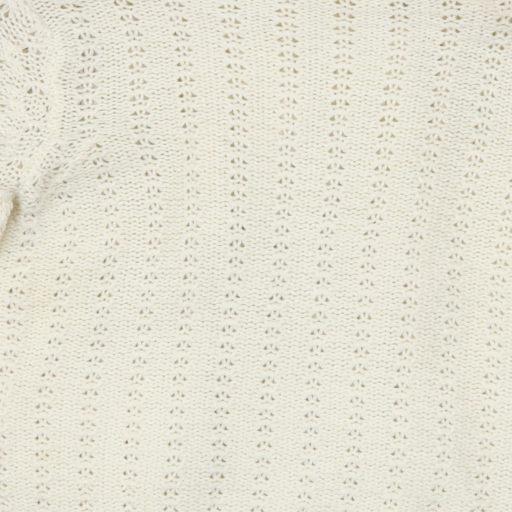 Internacionale Womens Ivory Cardigan Jumper Size 10