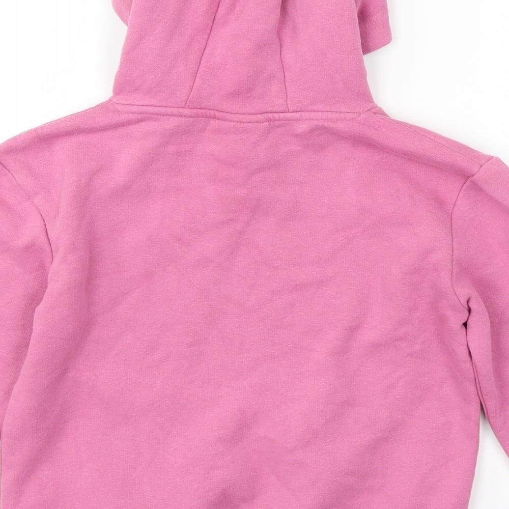 Matalan Girls Pink Pullover Hoodie Size 8 Years