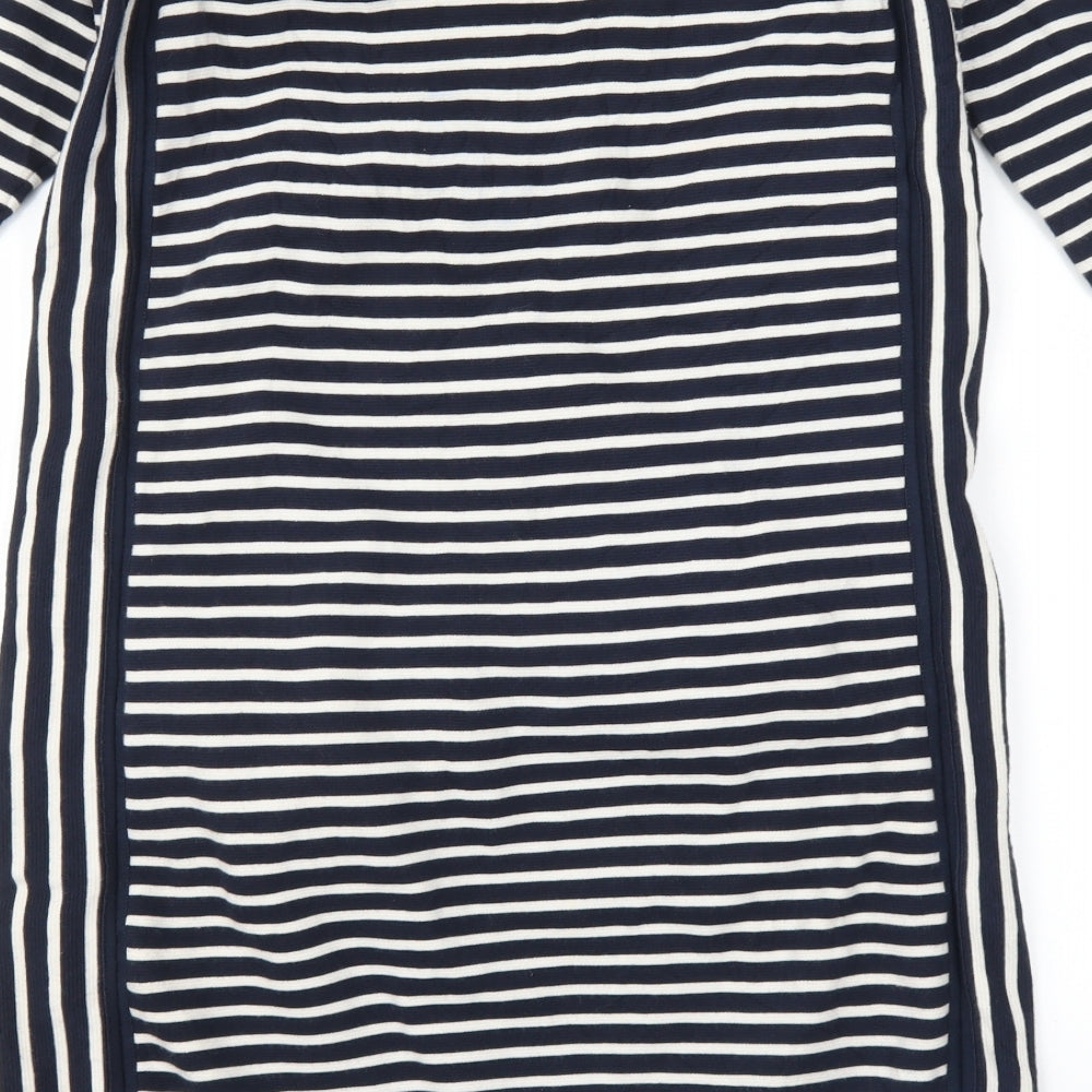 Marks and Spencer Womens Blue Striped Jumper Dress Size 10