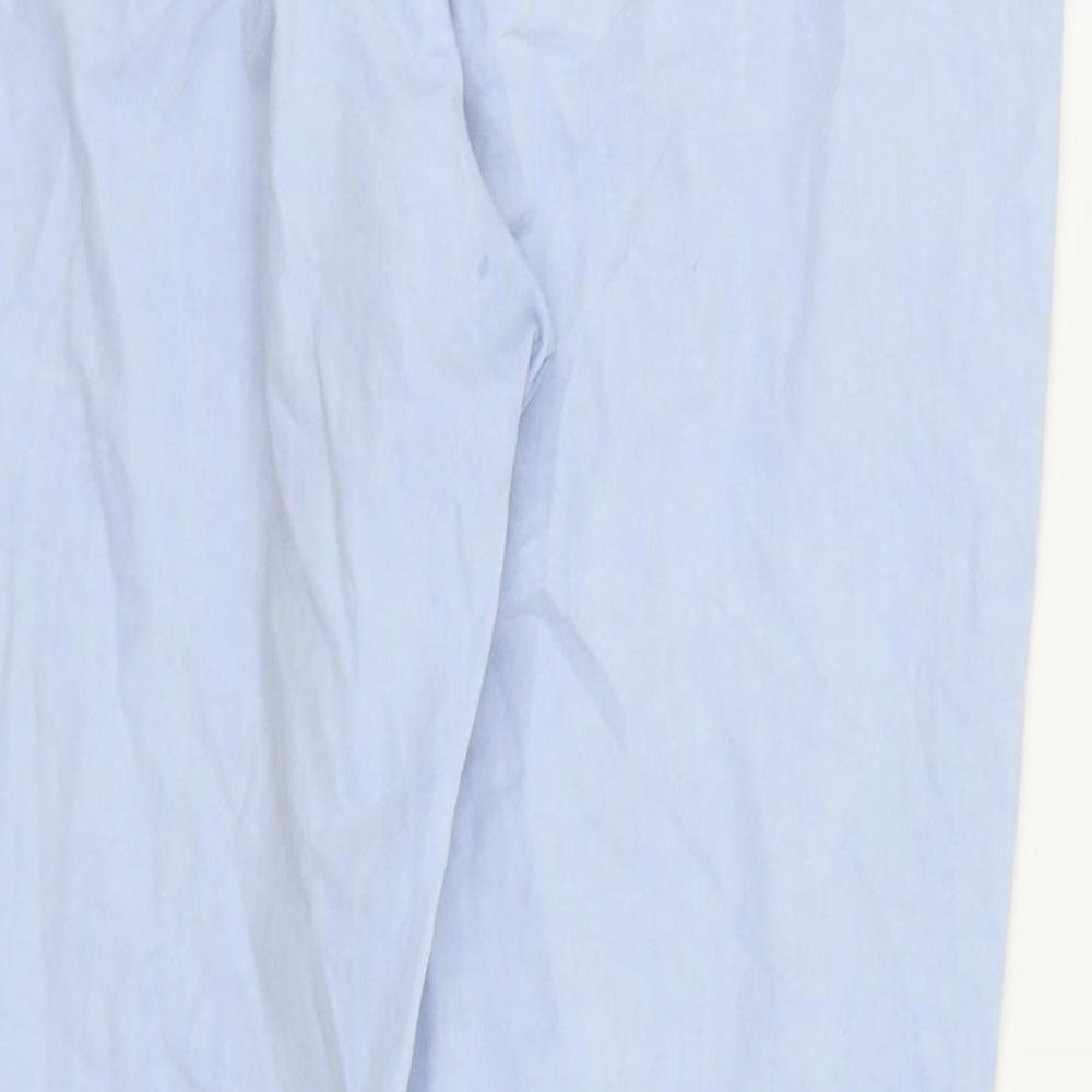 M&S Womens Blue Trousers Size 16 L25 in