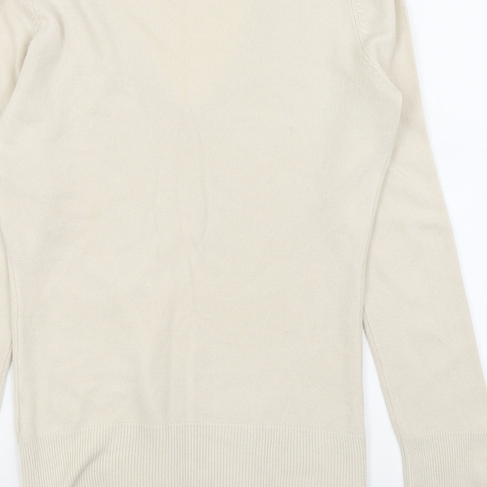 Dorothy Perkins Womens Beige Basic T-Shirt Size 10