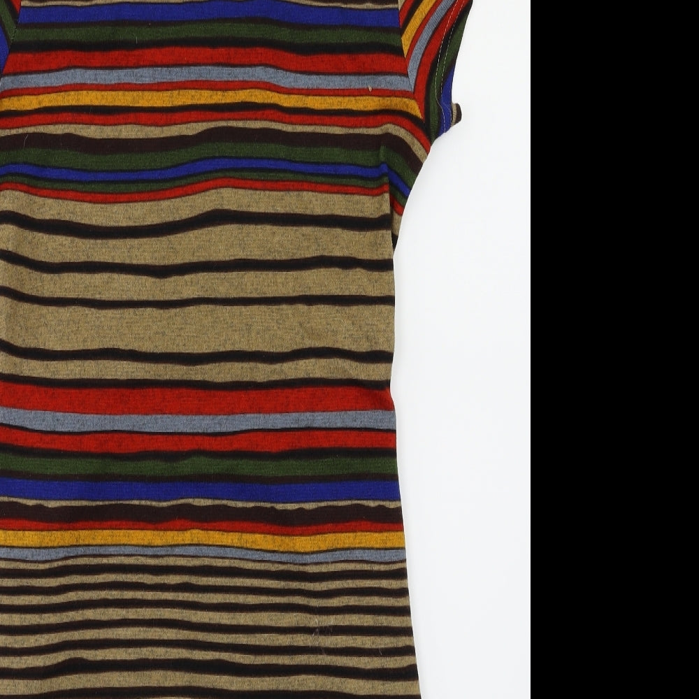 Tenki Womens Multicoloured Striped Fit & Flare Size M