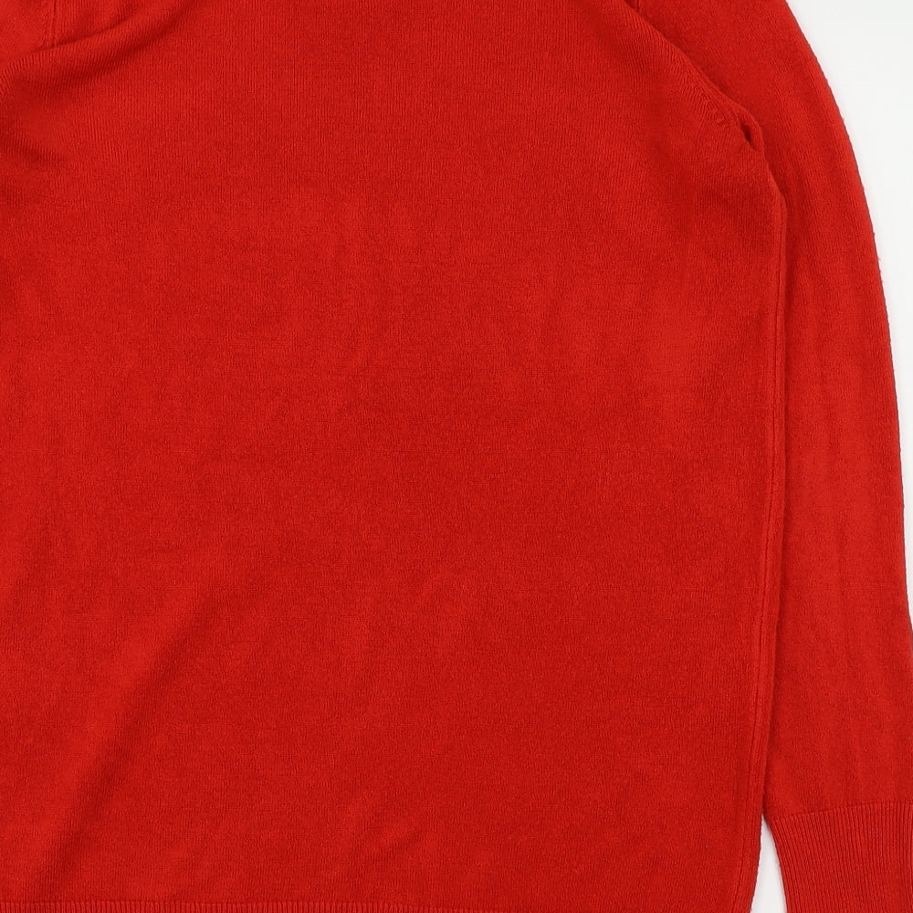 Papaya Womens Red Pullover Jumper Size M