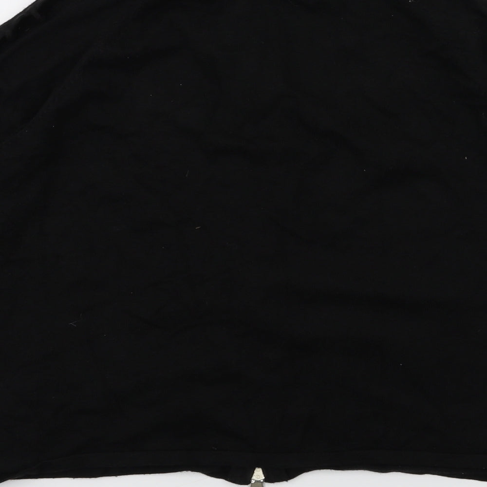 influence Womens Black Full Zip Jumper Size L