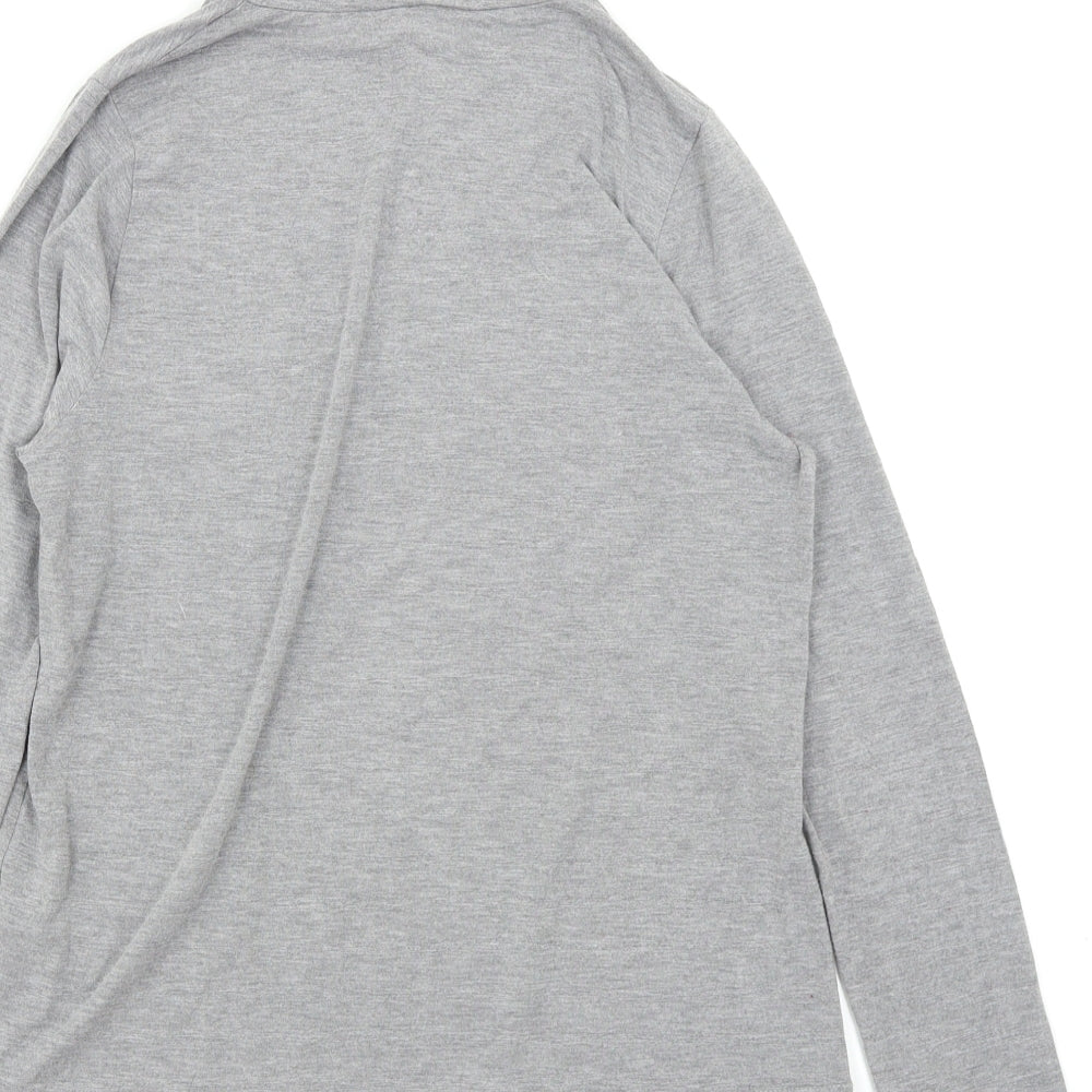 Topshop Womens Grey Basic T-Shirt Size 14