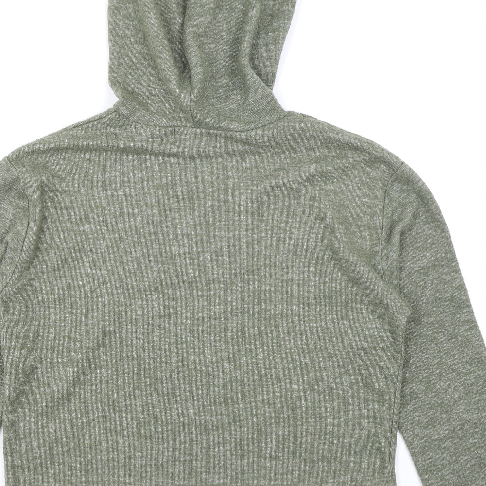Primark Womens Green Pullover Hoodie Size 2XS - Cropped