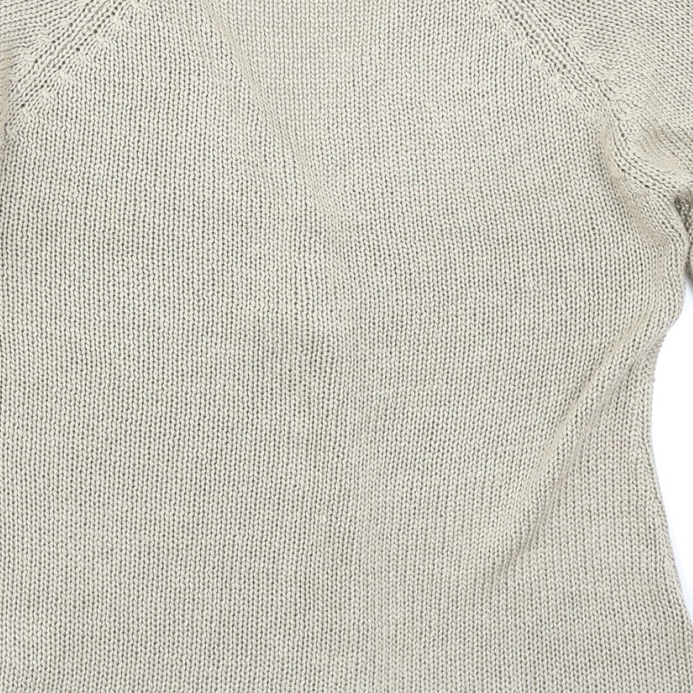 Fabrizio Womens Beige Cardigan Jumper Size M