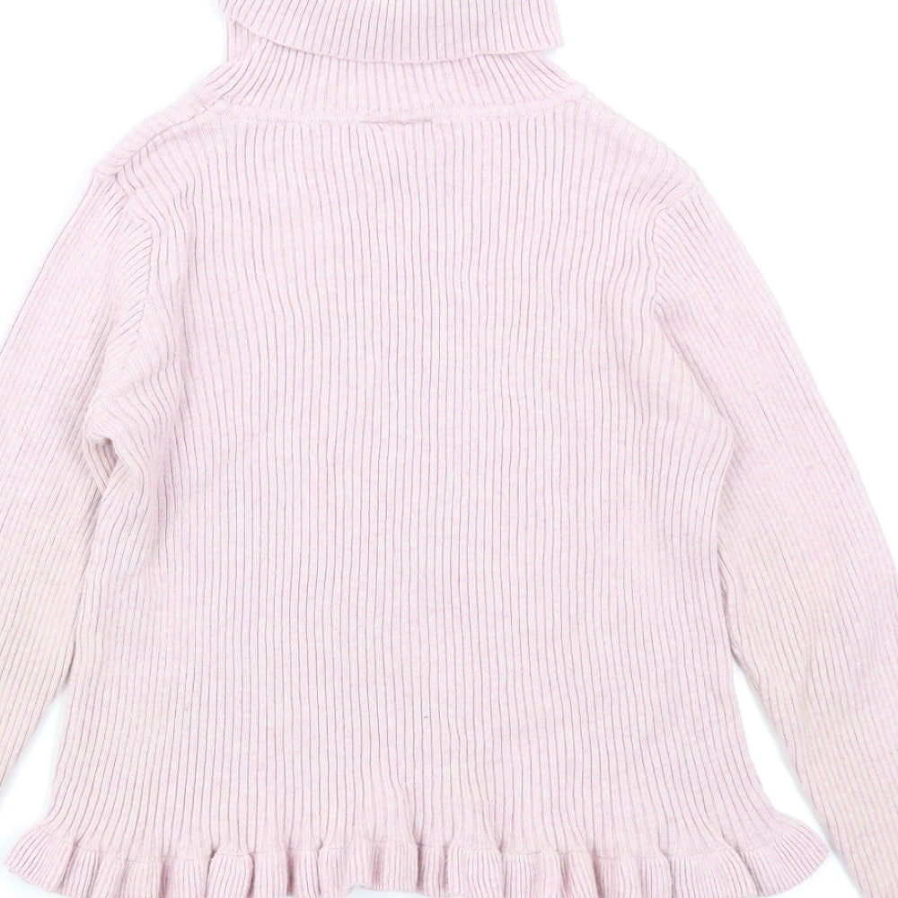 Matalan Girls Pink Knit Pullover Jumper Size 10 Years