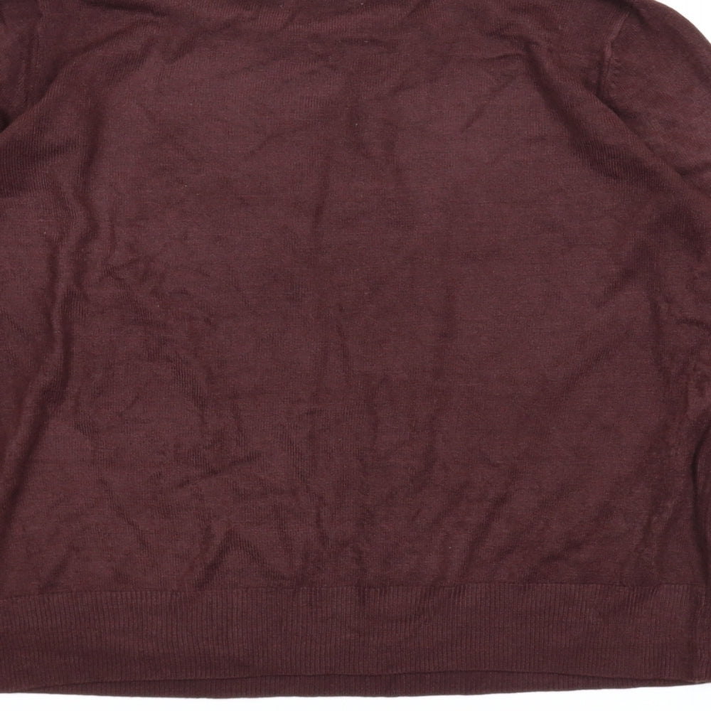 George Womens Purple Pullover Jumper Size M
