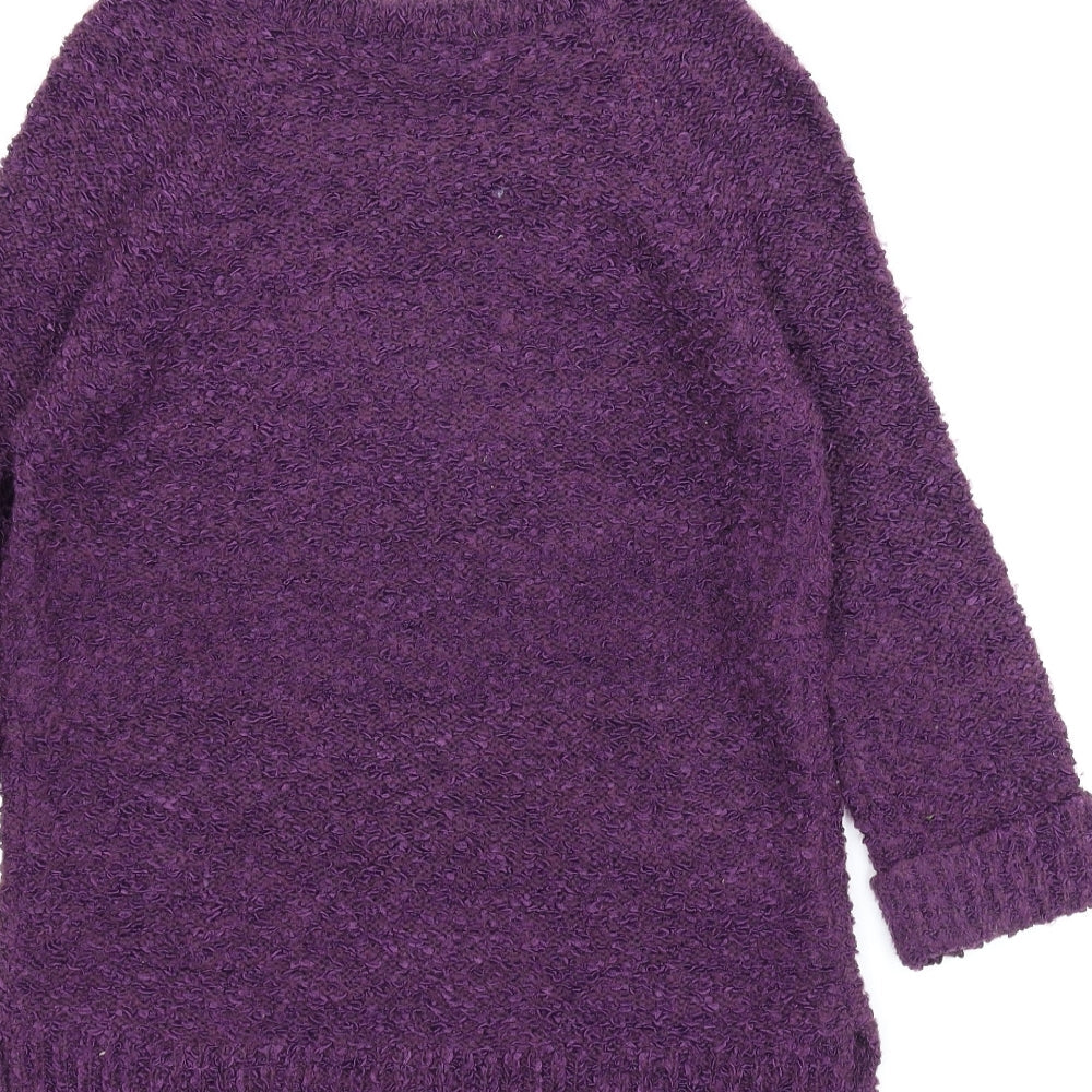 F&F Womens Purple Pullover Jumper Size 10
