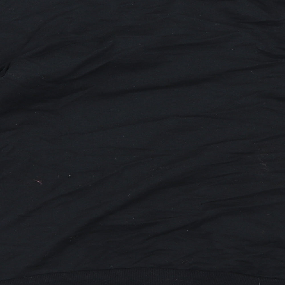 George Girls Black Jersey Pullover Sweatshirt Size 10-11 Years