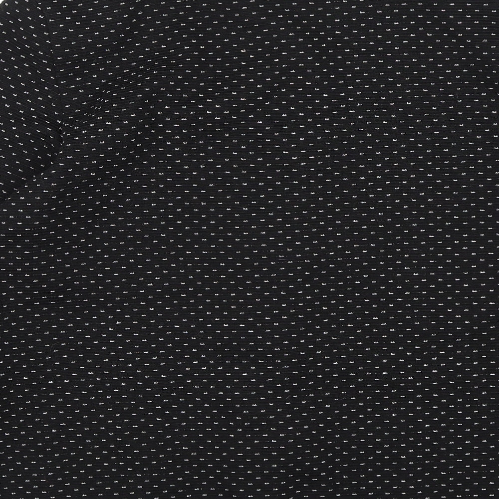 Bonmarché Womens Black Polka Dot Jacket Blazer Size 12