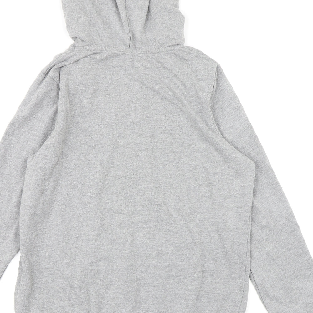 Peacocks Womens Grey Jersey Pullover Hoodie Size 14