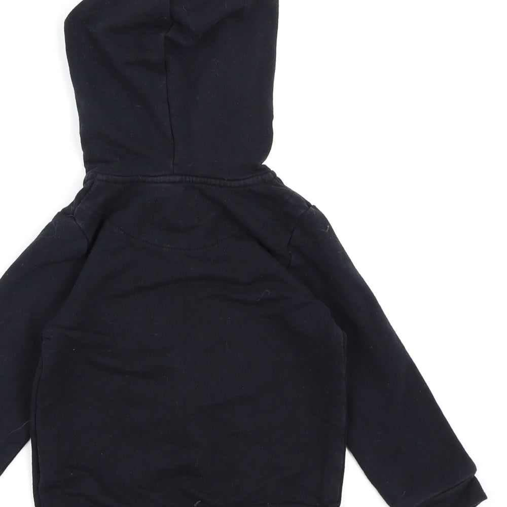 Mayoral Girls Black Jersey Full Zip Hoodie Size 2 Years