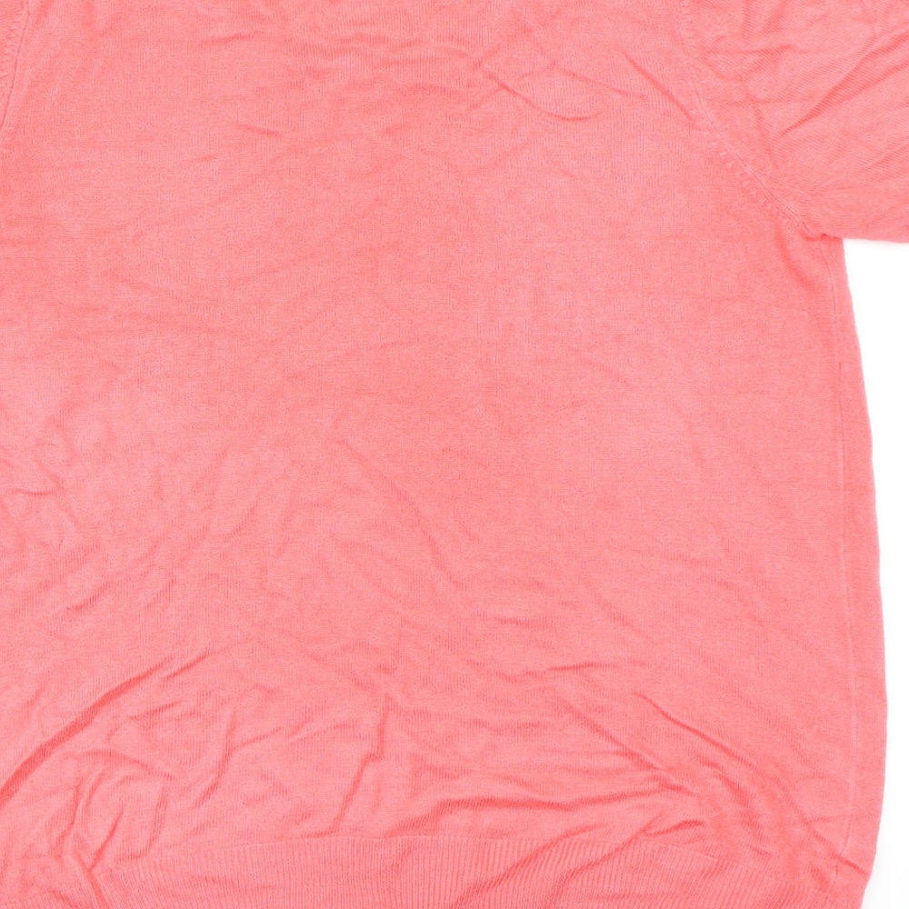 BHS Womens Pink Knit Pullover Jumper Size 12