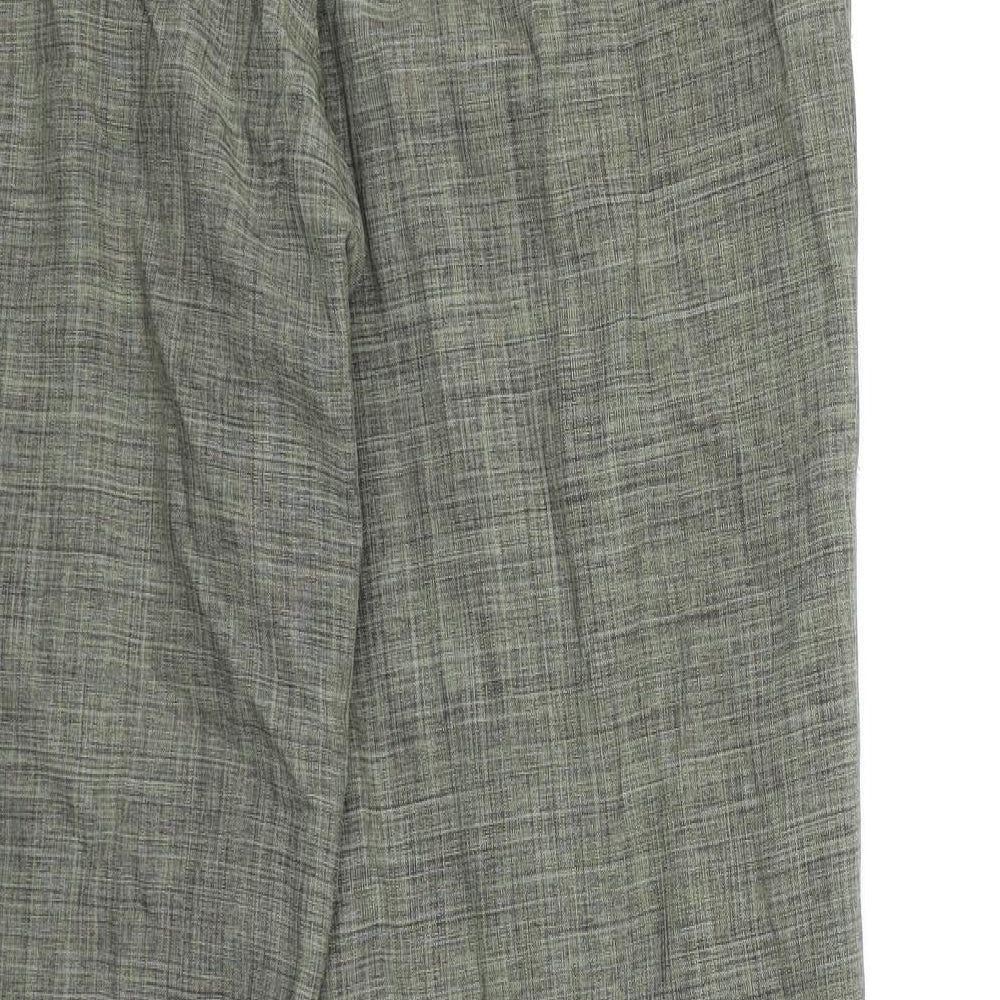 Marks and Spencer Womens Green Rayon Trousers Size 12 L30 in