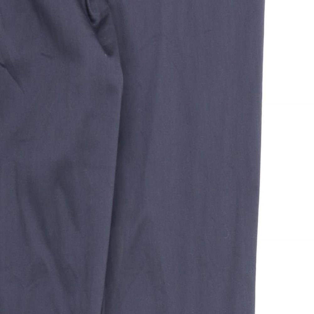H&M Womens Grey Rayon Chino Trousers Size 10 L26 in