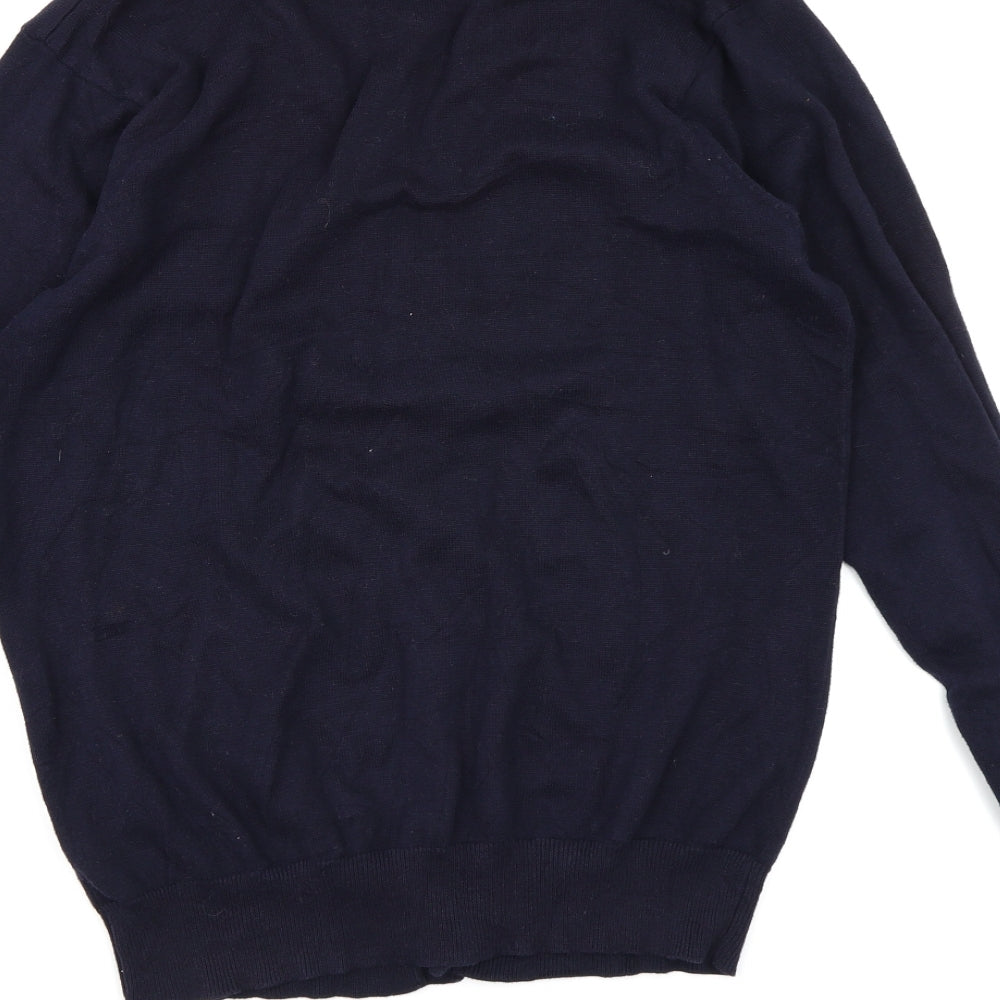 Cedar Wood State Mens Blue Knit Cardigan Jumper Size M