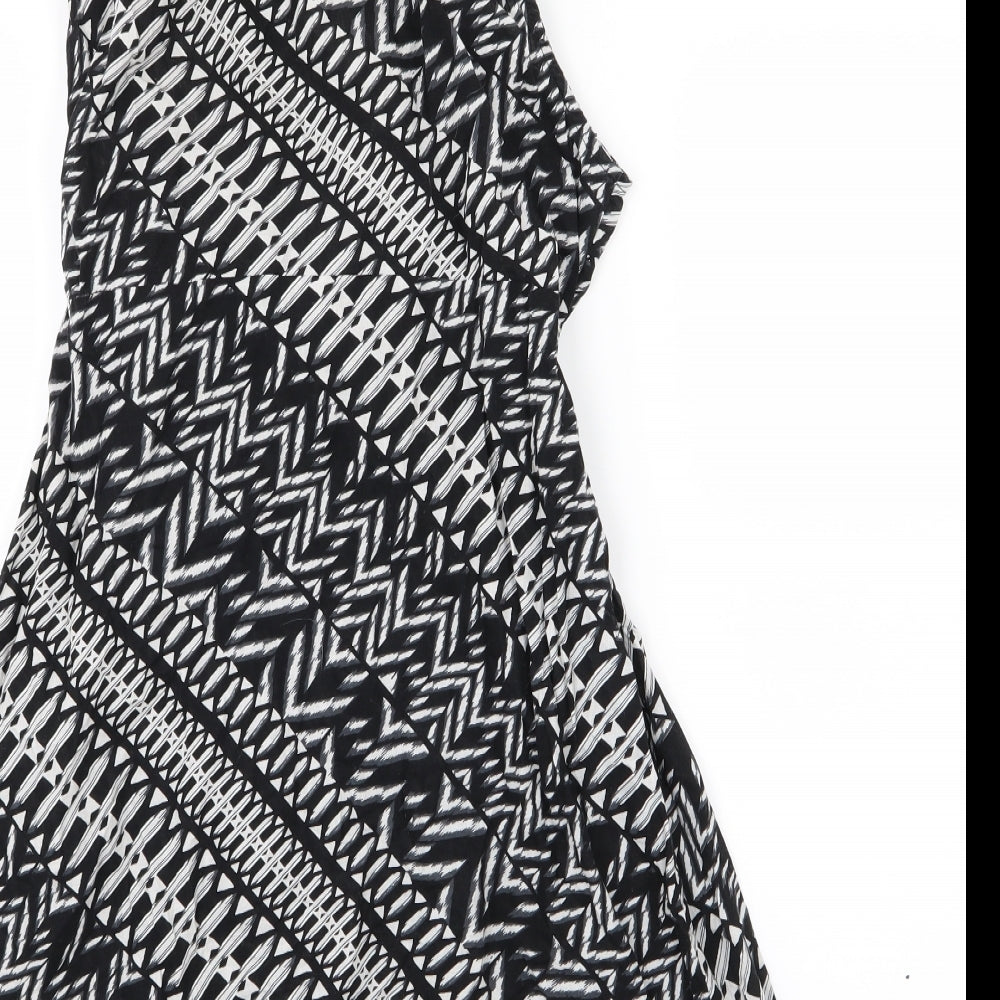 Wallis Womens Black Geometric Mini Size M