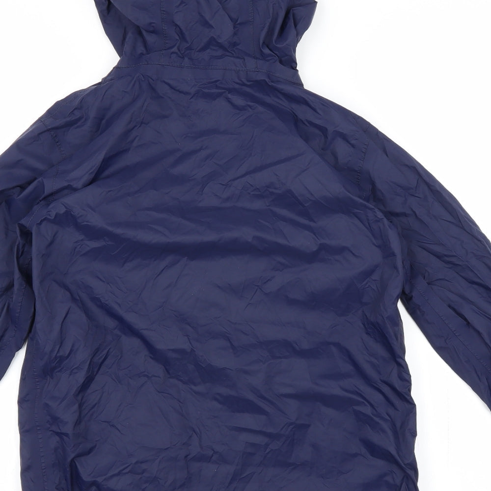 Freedom Trail Boys Blue Rain Coat Jacket Size 7-8 Years