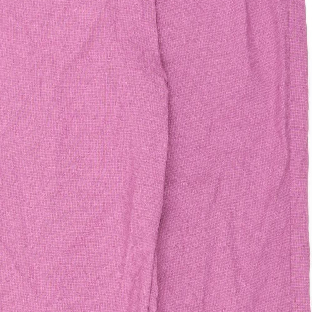 Marks and Spencer Womens Pink Trousers Size 14 L29 in