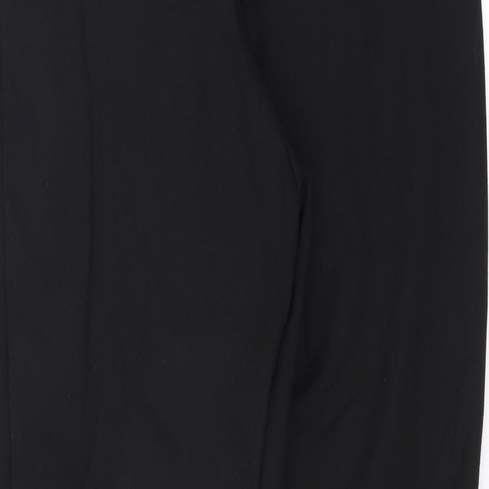 Marks and Spencer Womens Black Trousers Size 14 L28 in - legging style