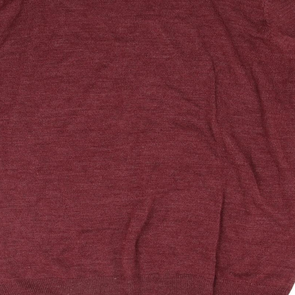 Pep & co Mens Red Knit Pullover Jumper Size L