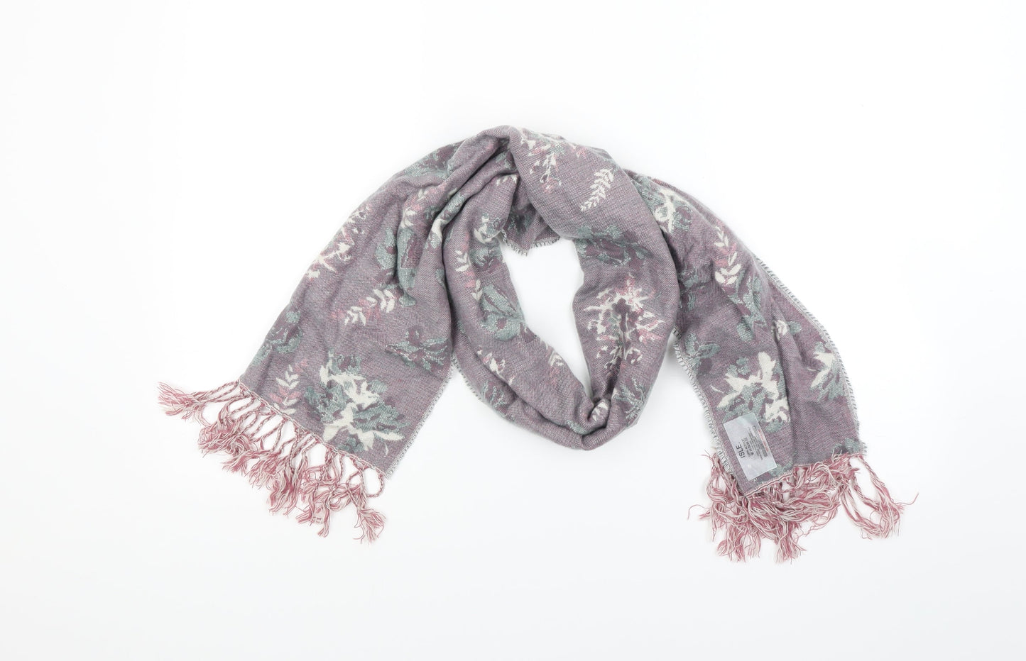 Isle Womens Pink Floral Scarf