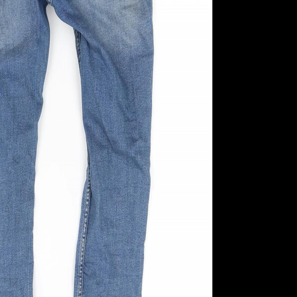Divided Womens Blue Denim Skinny Jeans Size 10 L27 in