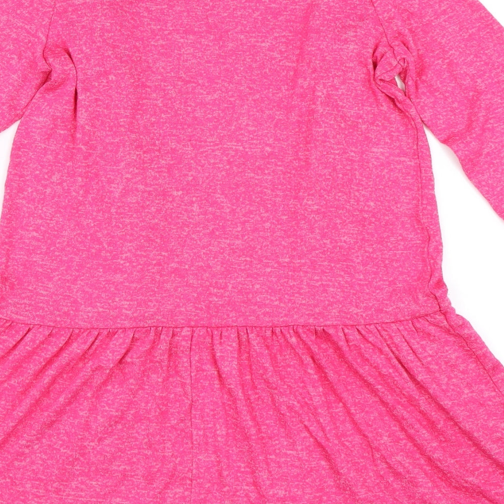 Expressions Womens Pink Tunic Jumper Size 12