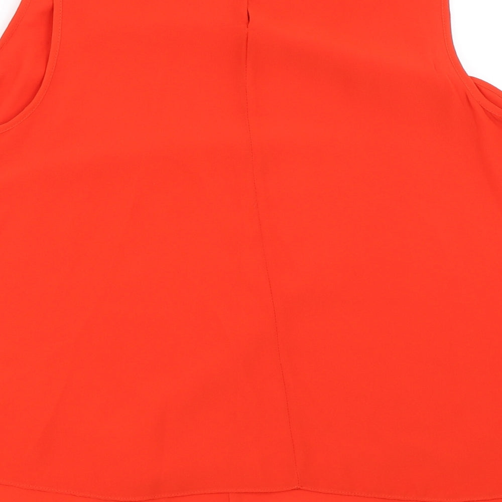 George Womens Red Basic Blouse Size 12