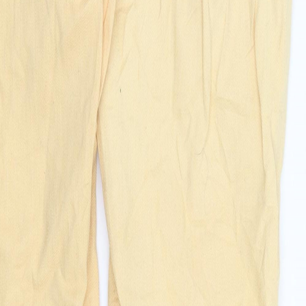 Ellos Womens Orange Denim Straight Jeans Size 8 L31 in