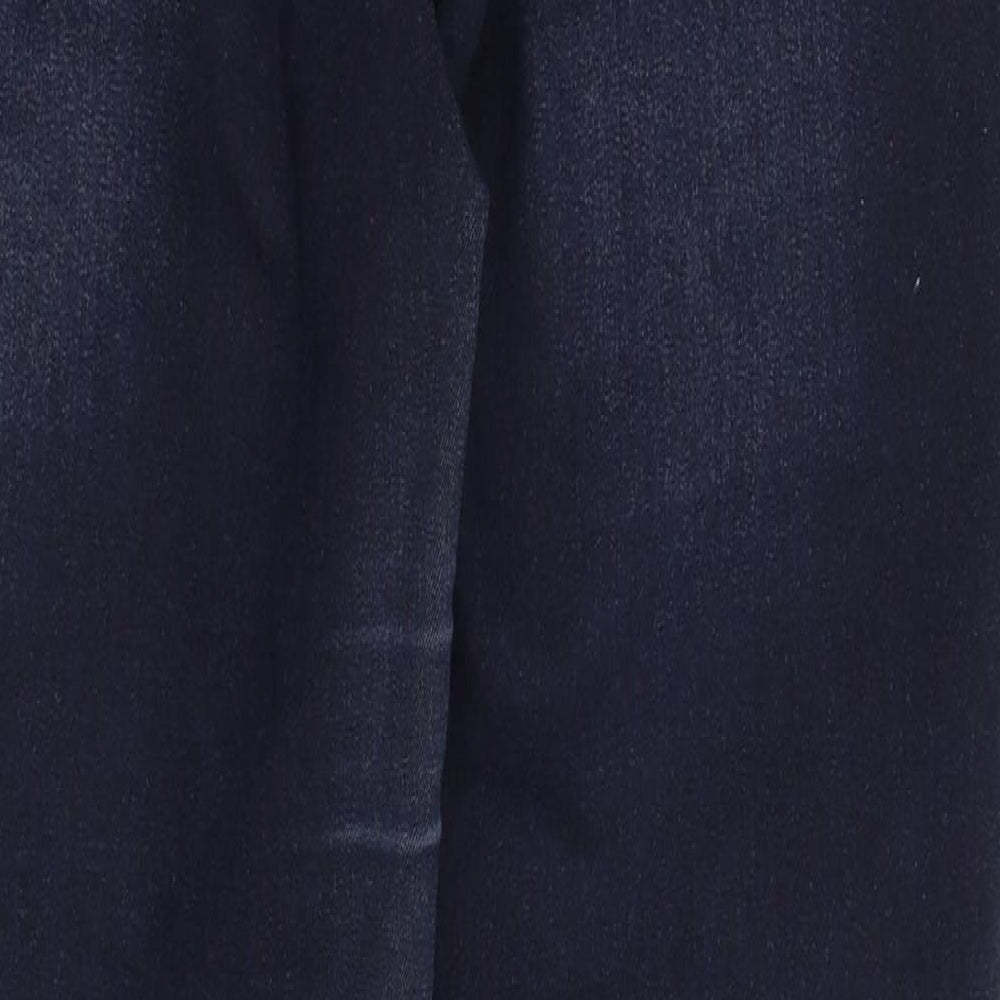 Miss Selfridge Womens Blue Denim Straight Jeans Size 10 L29 in