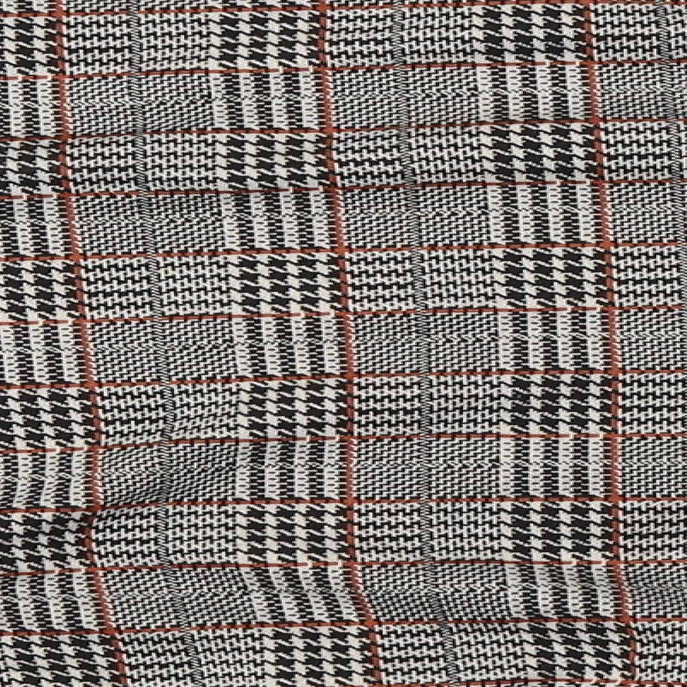Stradivarius Womens Beige Check Pullover Jumper Size L