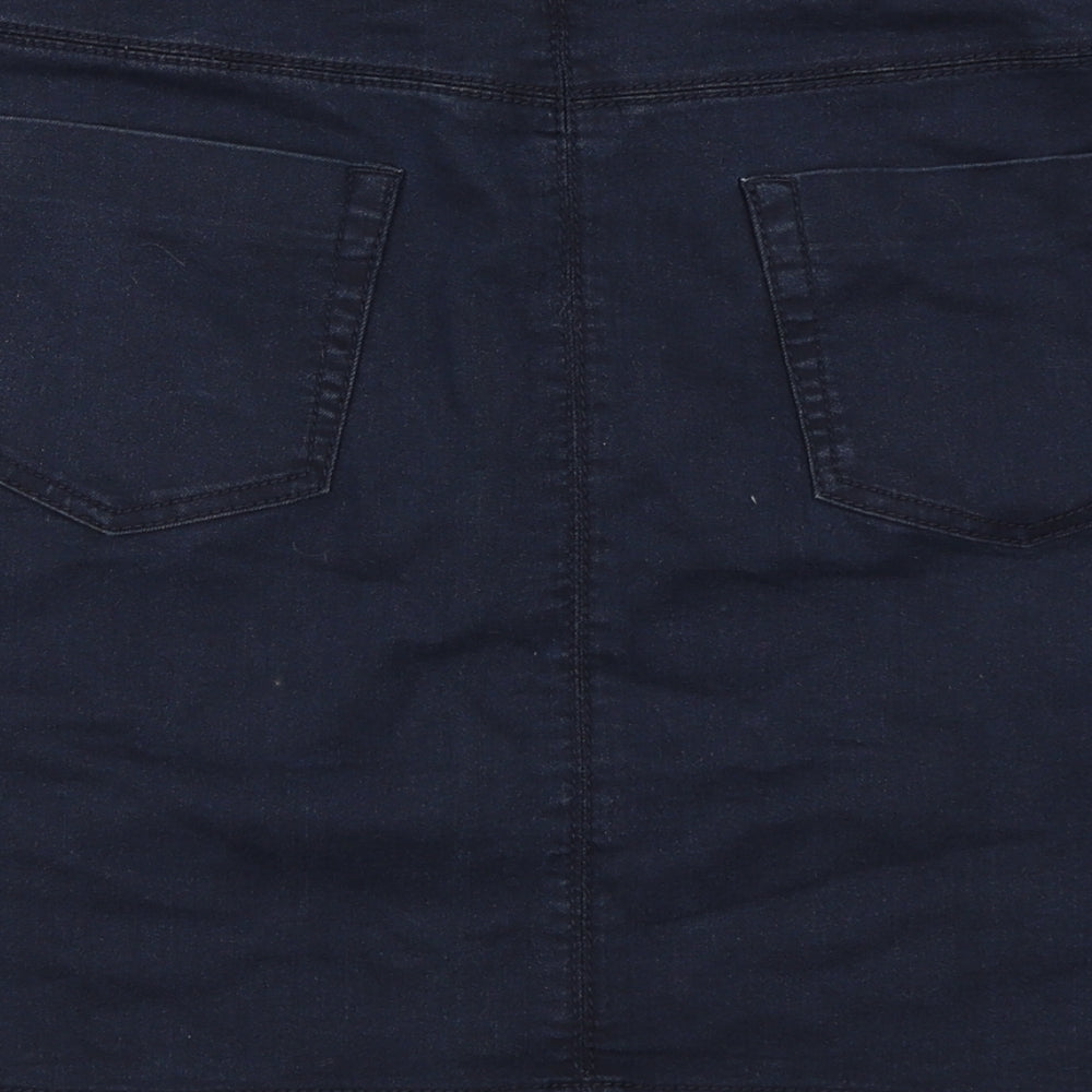 Marks and Spencer Womens Blue A-Line Skirt Size 14