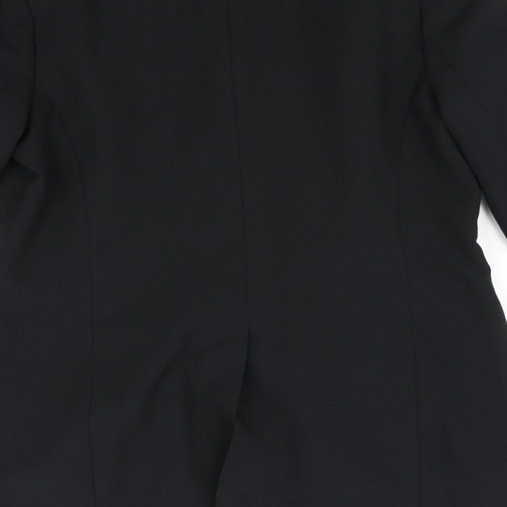 Jessica Reid Womens Black Jacket Blazer Size 14
